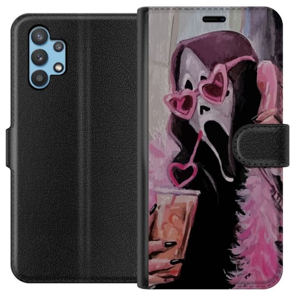 Kompatibelt Plånboksfodral till Samsung Galaxy A32 5G Ghostface