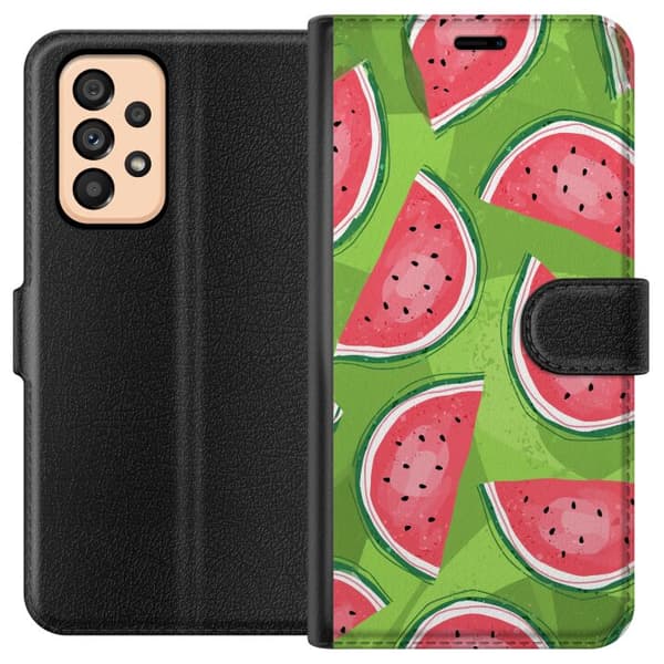 Kompatibelt Plånboksfodral till Samsung Galaxy A53 5G Vattenmelon