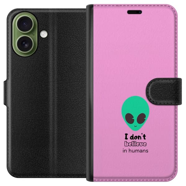 Kompatibelt Lommeboketui til Apple iPhone 17 Jag tror inte på människor