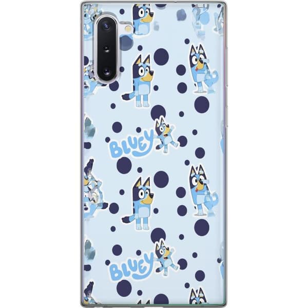 Kompatibelt Mobildeksel til Samsung Galaxy Note10 Bluey-mønster i lyseblå design