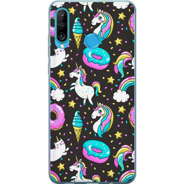 Kompatibelt Mobilskal till Huawei P30 lite Unicorn