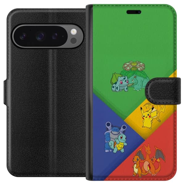 Kompatibel Tegnebogsetui til Google Pixel 9 Pro XL med klassiske første udviklinger og farvetema