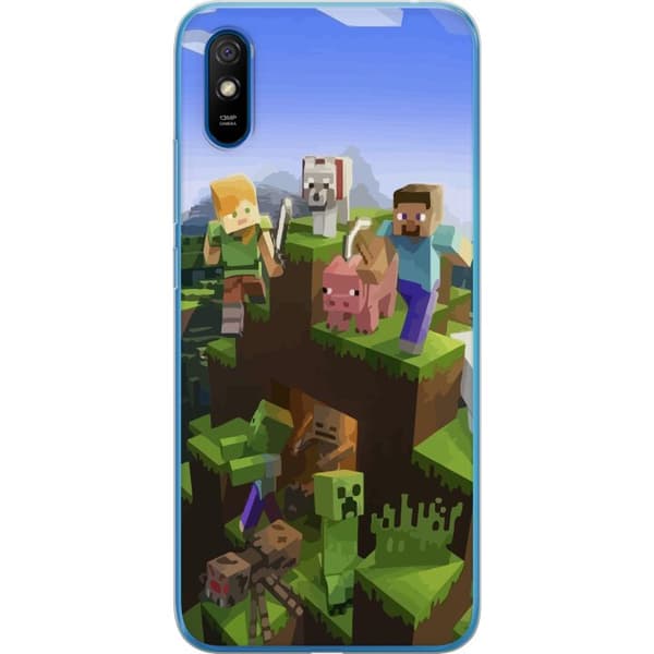 Kompatibelt Mobilskal till Xiaomi Redmi 9A MineCraft