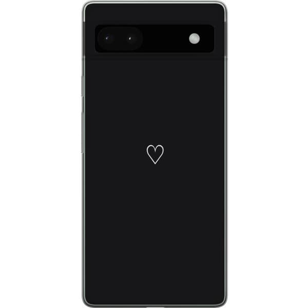 Kompatibelt Mobilskal till Google Pixel 6a Hjärta Svart