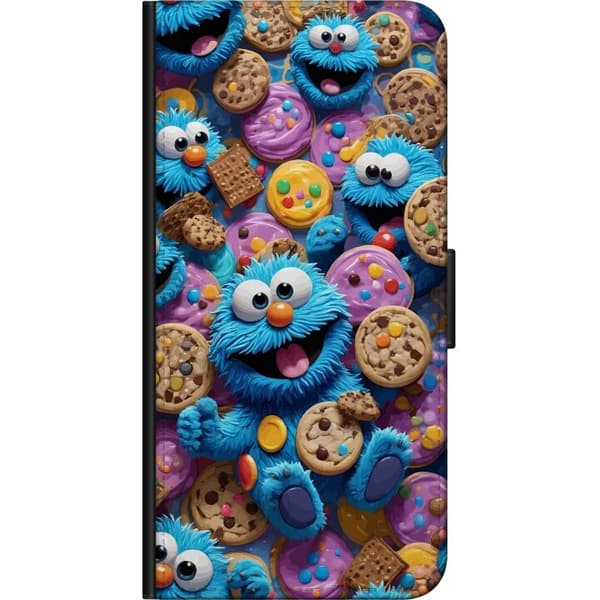 Kompatibelt Lommeboketui til OnePlus 8 Blå kakmonster med kakor