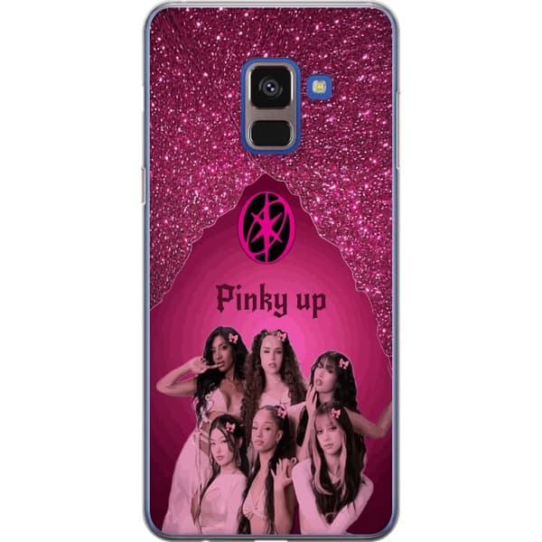 Kompatibelt Mobilskal till Samsung Galaxy A8 (2018) KATSEYE Pinky Up