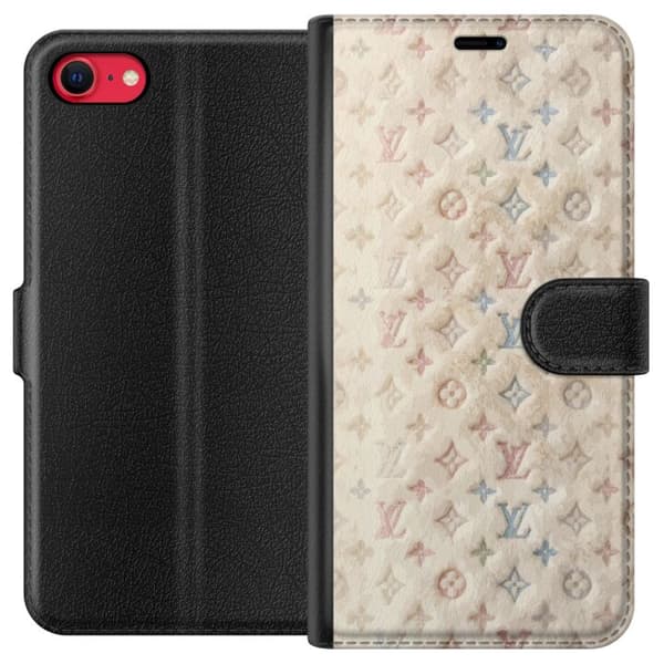Kompatibel Tegnebogsetui til Apple iPhone 7 Farverig monogram inspireret af eksklusiv modesans
