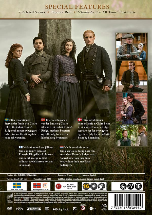 Outlander: Säsong 8 (4 DVD)