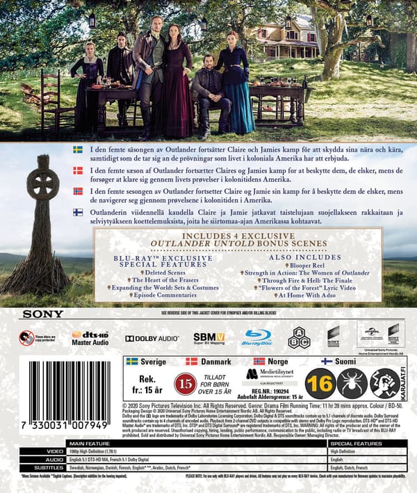 Outlander: Kausi 5 (4 Blu-ray)