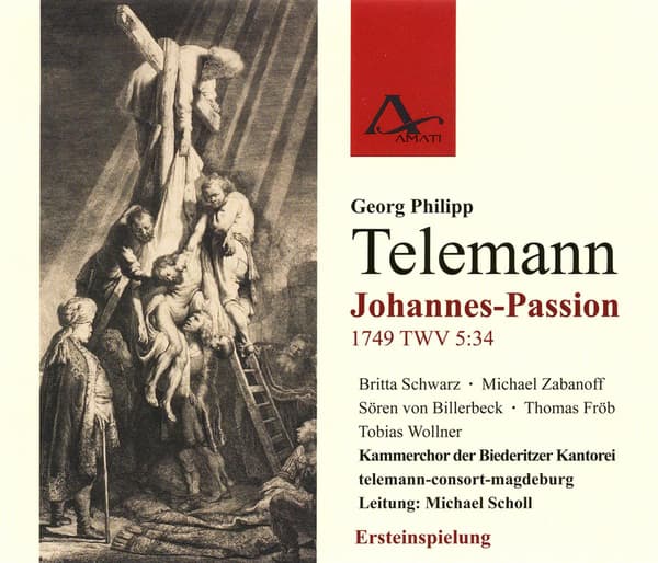 Telemann: Johannes-passio Twv 5:34 (2 CD)
