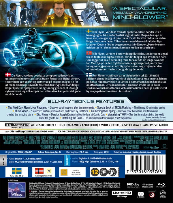 Tron: Legacy (2010) (4K UHD + Blu-ray)