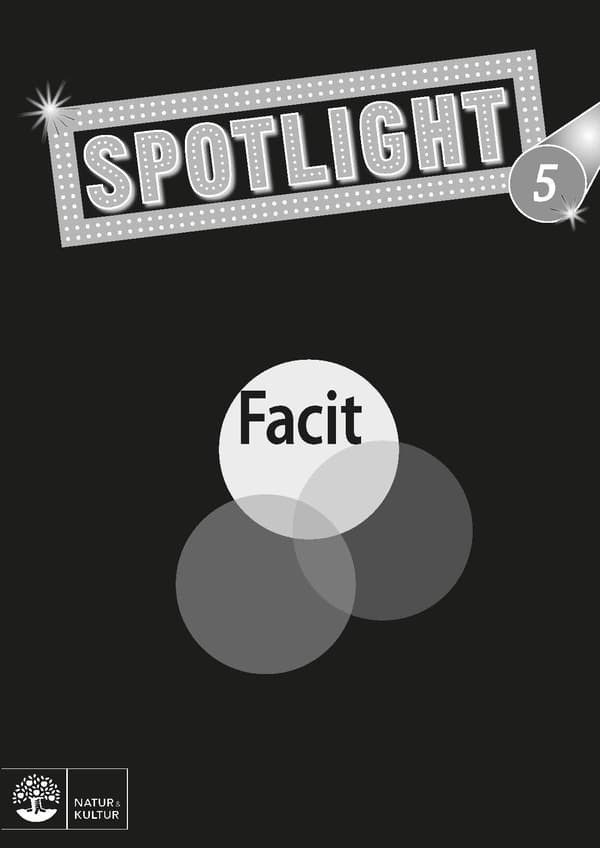 Spotlight 5 Facit (Kirja / Nidottu)