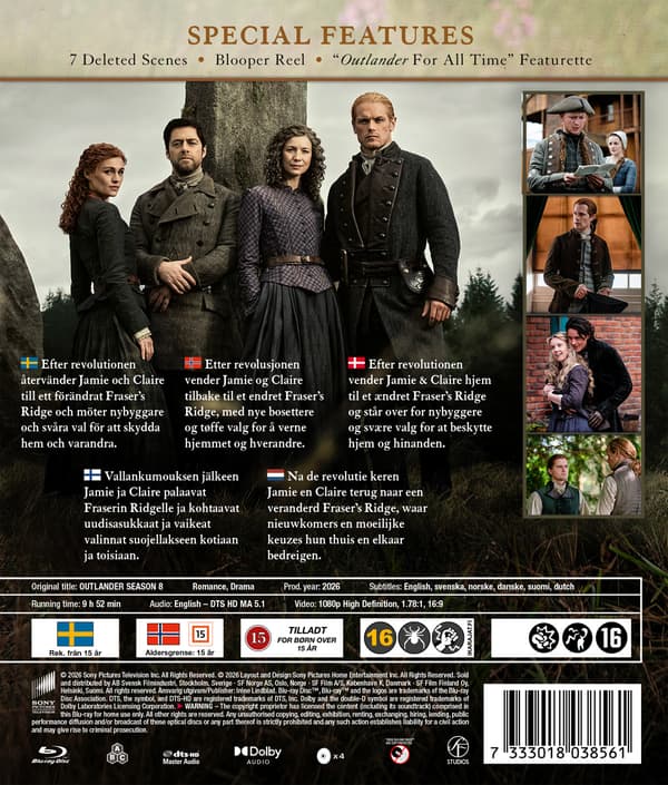 Outlander: Säsong 8 (4 Blu-ray)