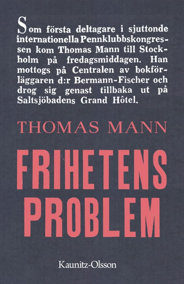 Frihetens Problem (Bok / Kartonnage)