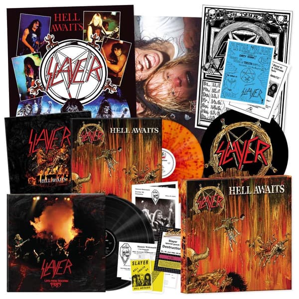 Slayer: Hell awaits (40-års jubilæum) (3 Vinyl LP + Bog)