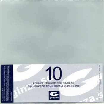 Skyddsplast för Single-skivor/vinyl  10-pack