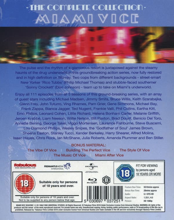 Miami Vice: The Complete Collection (25 Blu-ray)