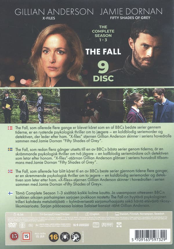 The Fall: Complete Series / The Fall: Kausi 1-3 (9 DVD)