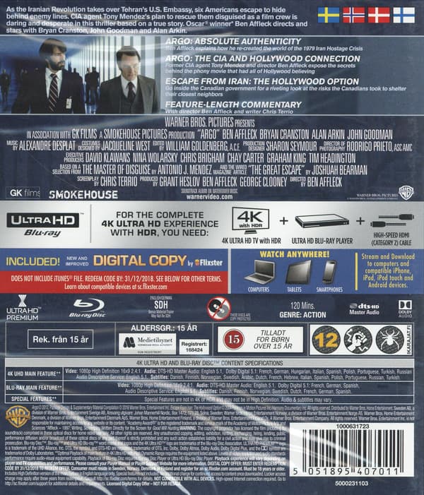 Argo (4K UHD + Blu-ray)