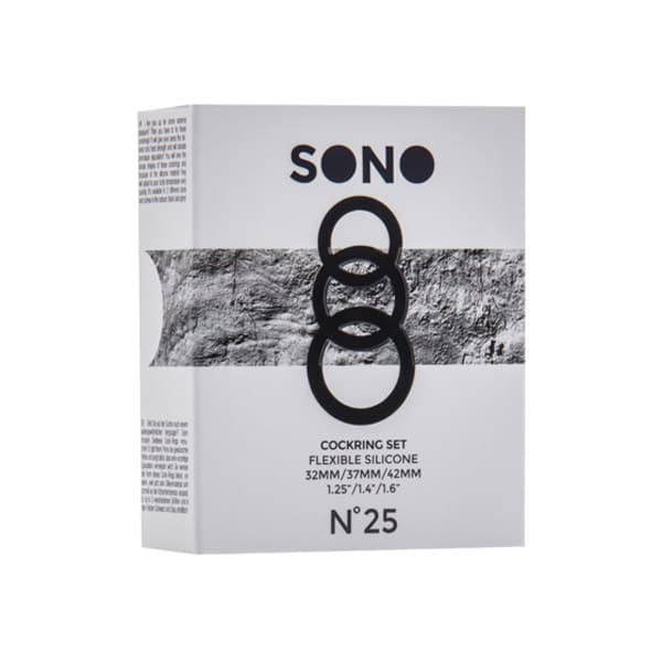 Penisringar: Sono silikon 3-pack olika storlekar