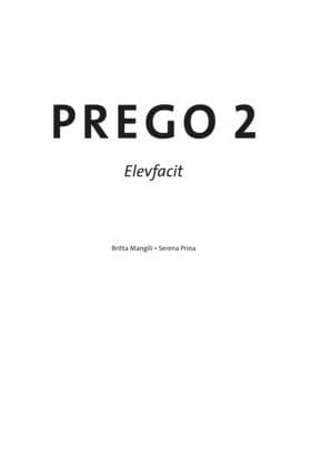 Prego 2 Facit (Kirja / Nidottu)