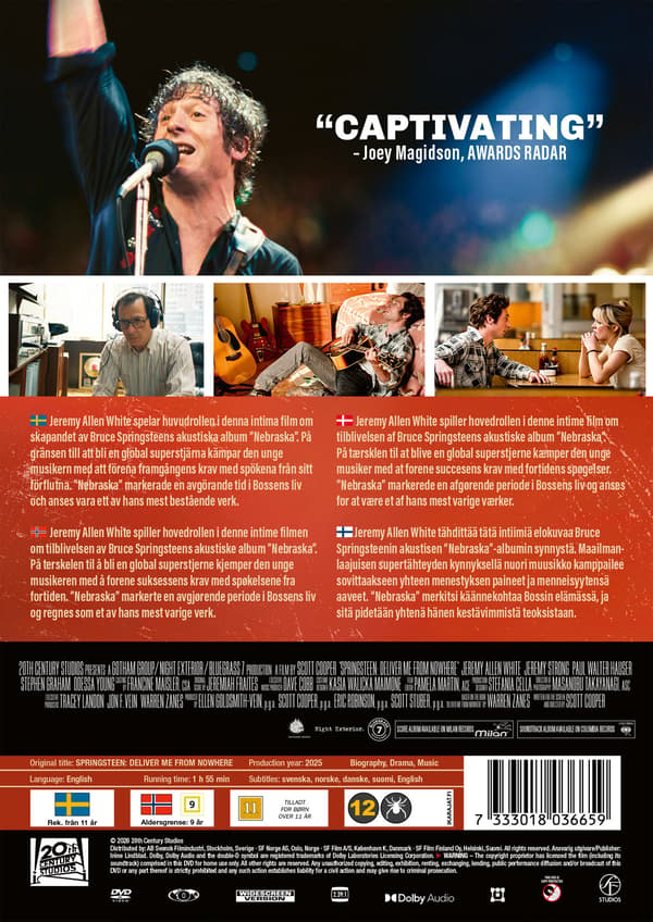 Springsteen: Deliver Me from Nowhere (DVD)