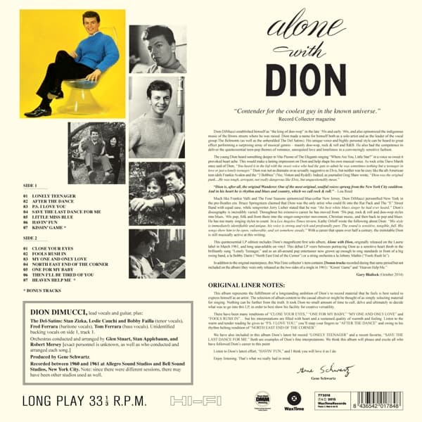 Dion: Alone With Dion (Vinyyli-LP)
