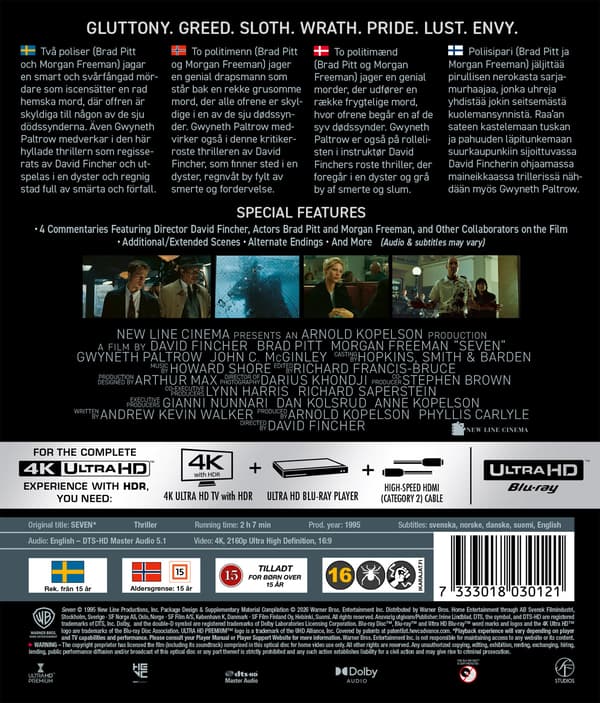 Seven / Se7en (4K UHD)