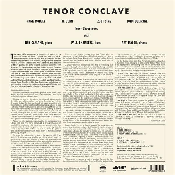 Mobley Hank & John Coltrane: Tenor Conclave (Vinyl LP)