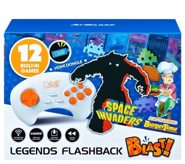 Retro Blast Blast Legends Space Invaders -konsoli (12 peliä)