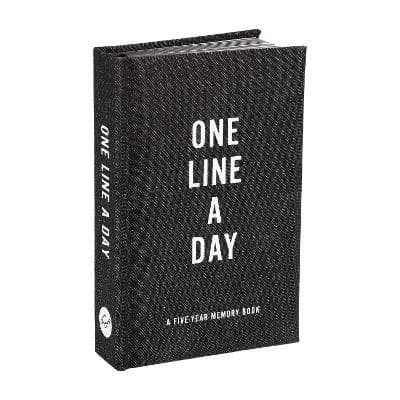 Black Canvas One Line a Day (Bok / Inbunden)