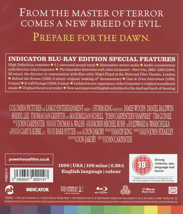 Vampires / John Carpenter's Vampires (Blu-ray)