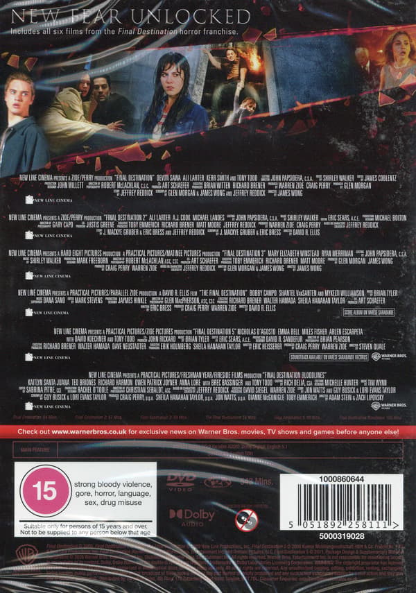 Final Destination: 6-elokuvan kokoelma (6 DVD)