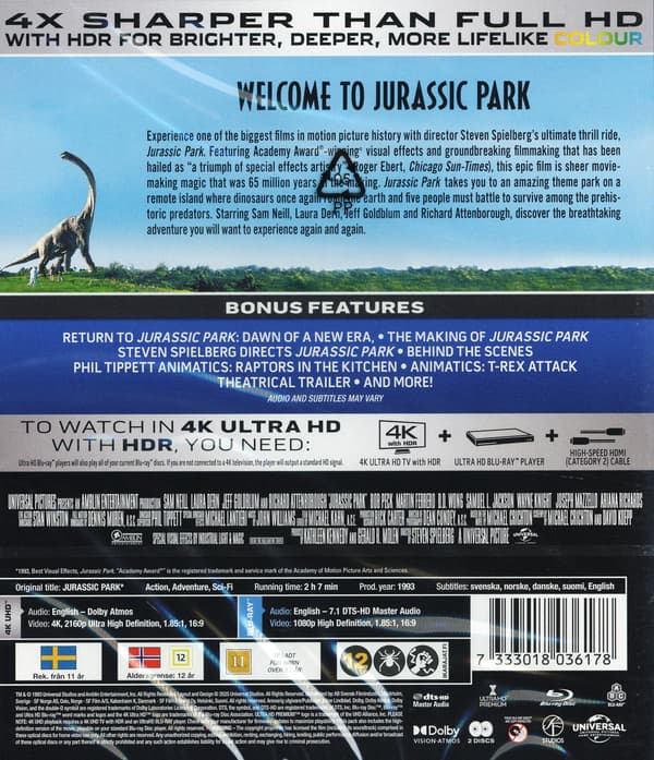 Jurassic Park (4K UHD + Blu-ray)