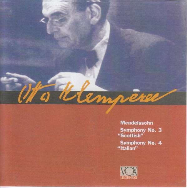 Mendelssohn: Symphony No 3 & 4 (Klemperer) (CD)