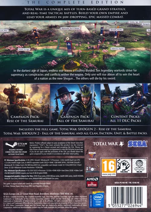 Total War Shogun 2 Complete Ed. (PC)