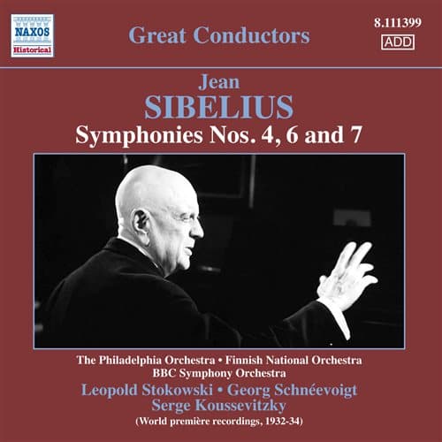 Sibelius: Symfonier nr. 4 / 6 / 7 (CD)