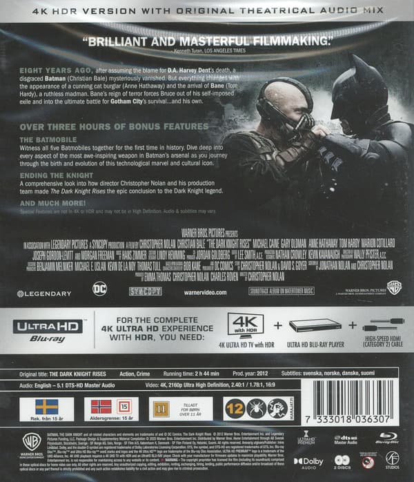 Yön ritarin paluu (4K UHD + Blu-ray)