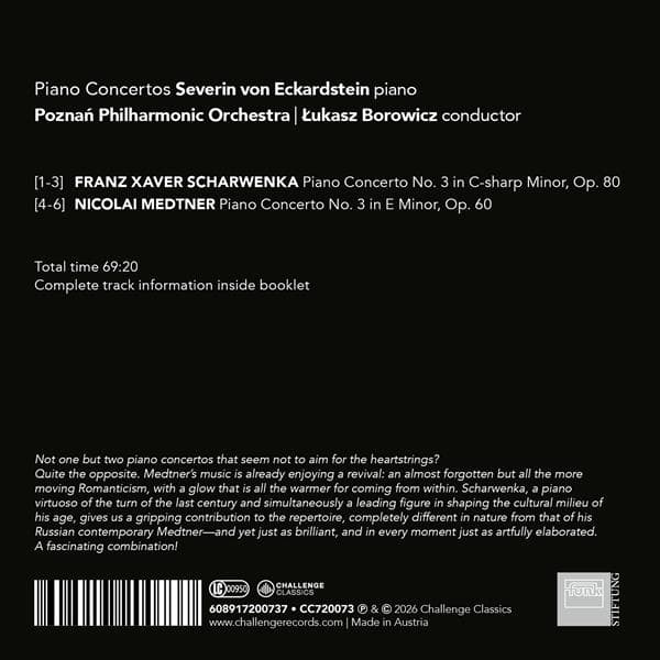 Von Eckardstein Severin: Piano Concertos (CD)