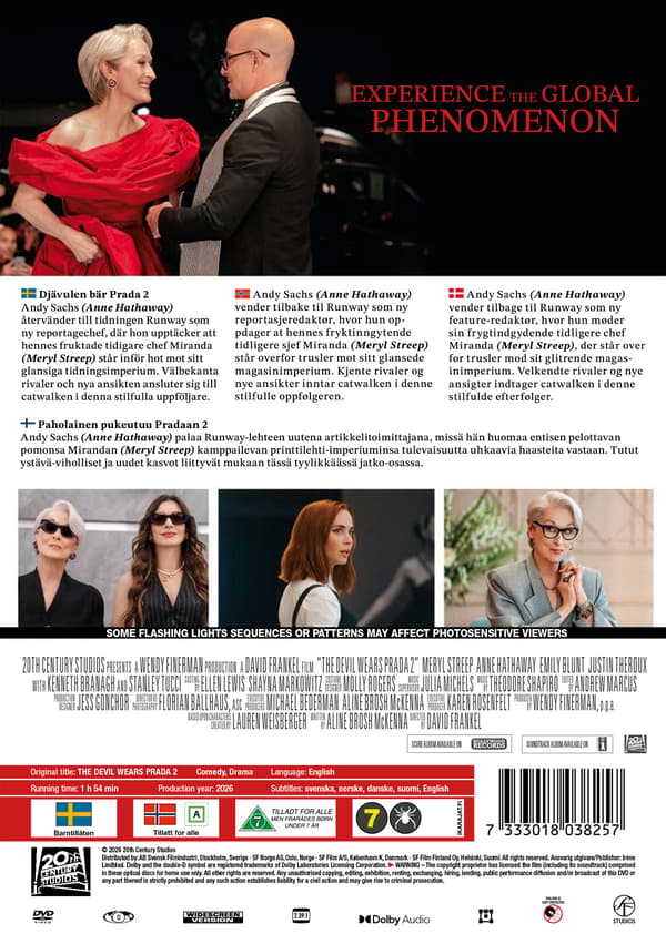 Djævelen går i Prada 2 / The Devil Wears Prada 2 (DVD)