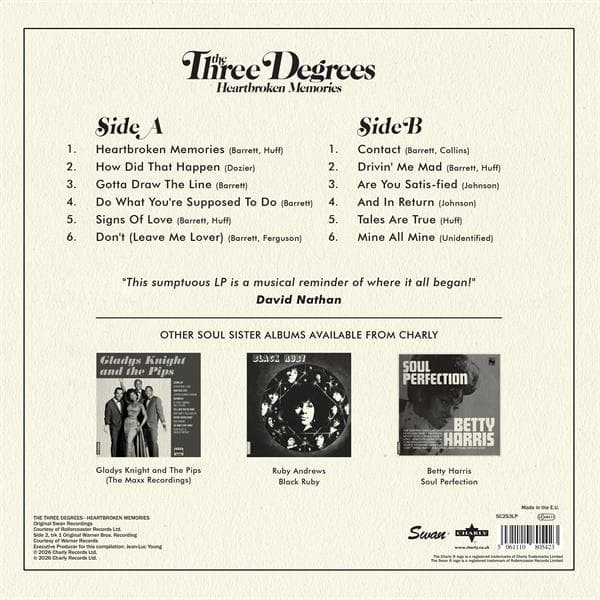 Three Degrees: Heartbroken Memories (Vinyyli-LP)