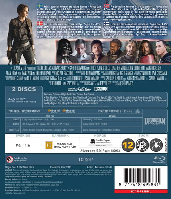 Star Wars / Rogue One (2 Blu-ray)