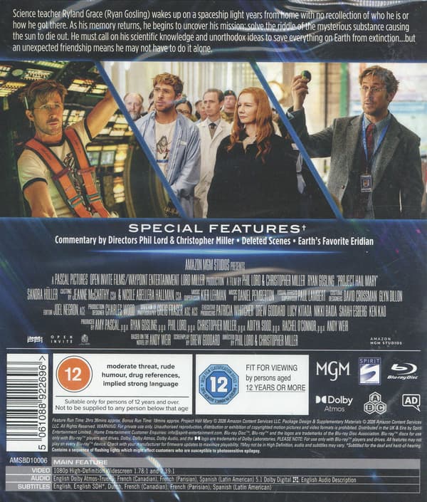 Project Hail Mary (Blu-ray)