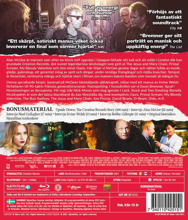 Creation Stories + Upside Down (Blu-ray / Special Edition)