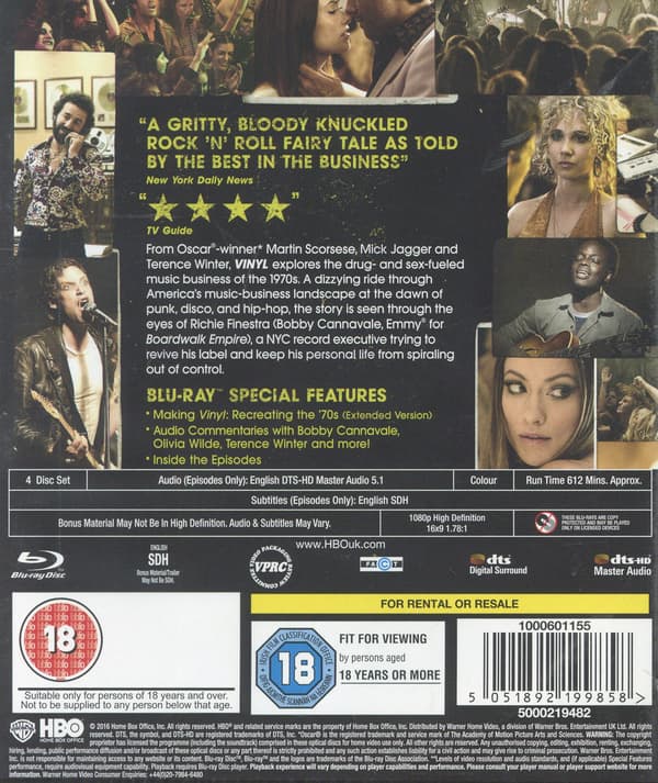 Vinyl / Säsong 1 (4 Blu-ray)