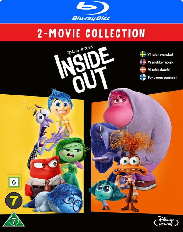 Insidan ut 1+2 / Inside out 1+2 (2 Blu-ray)