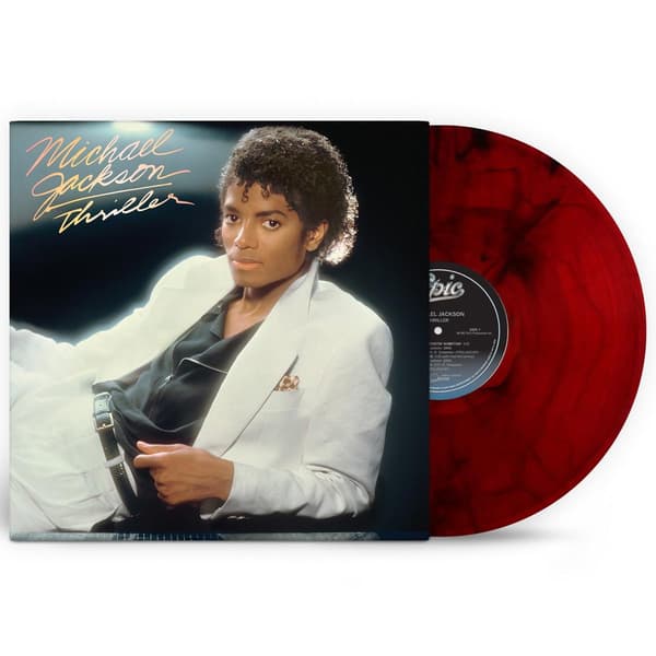 Jackson Michael: Thriller (Rød/Sort Marmor/Ltd) (Vinyl LP)