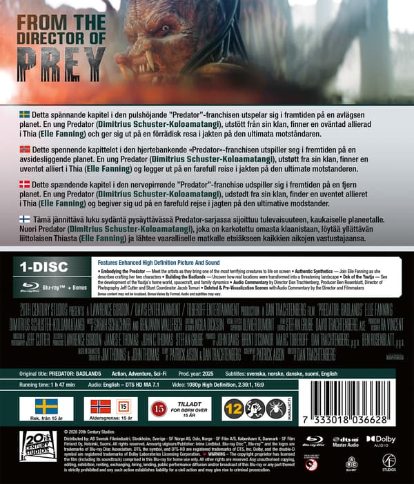 Predator: Badlands (Blu-ray)