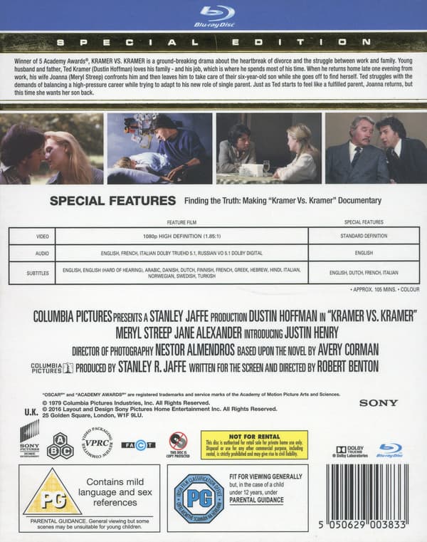 Kramer vastaan Kramer (Blu-ray / Special Edition)