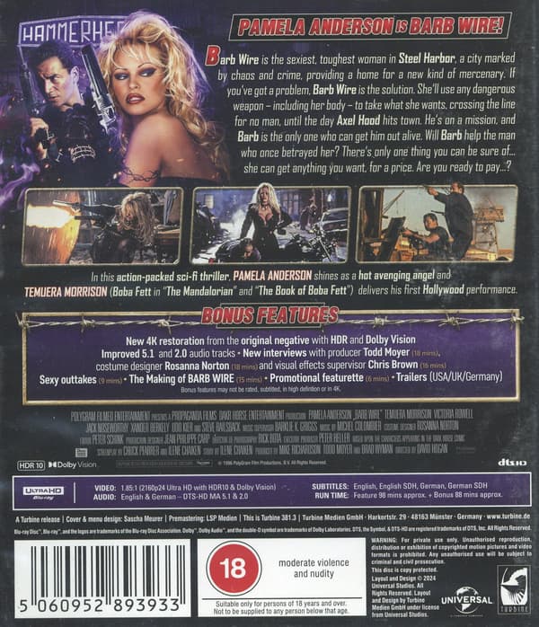 Barb Wire (4K UHD + Blu-ray / Rajoitettu)